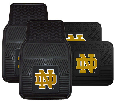 Notre Dame Vinyl Auto Mat Set (4-piece) Notre Dame Vinyl Auto Mat Set (4-piece)