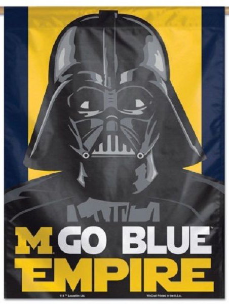 Michigan Star Wars Darth Vader Vertical Banner Michigan Star Wars Darth Vader Vertical Banner