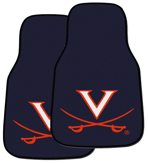 Virginia Cavalier 2-Pc Carpet Auto Mat Set Virginia Cavalier 2-Pc Carpet Auto Mat Set