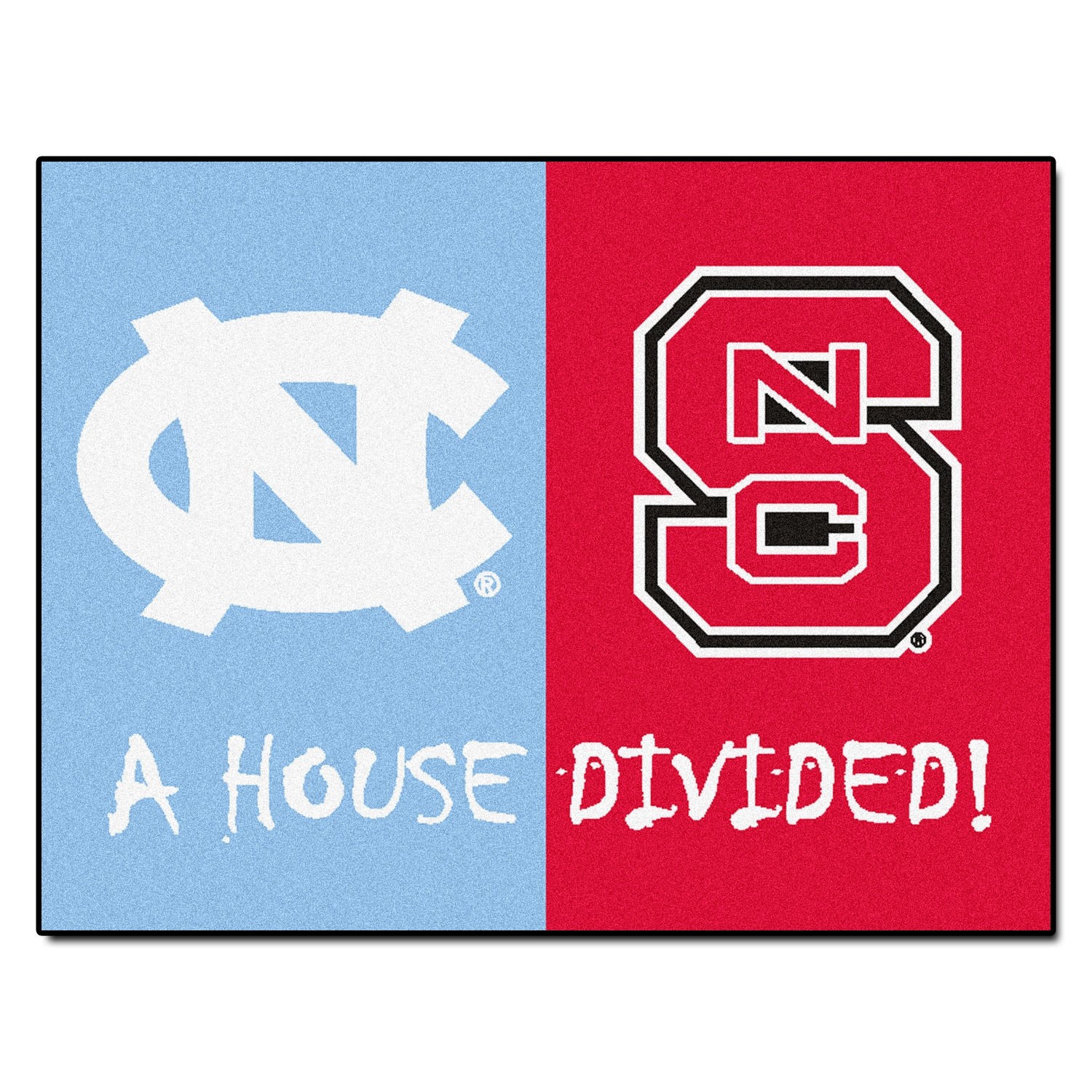NC State-UNC House Divided Rug NC State-UNC House Divided Rug
