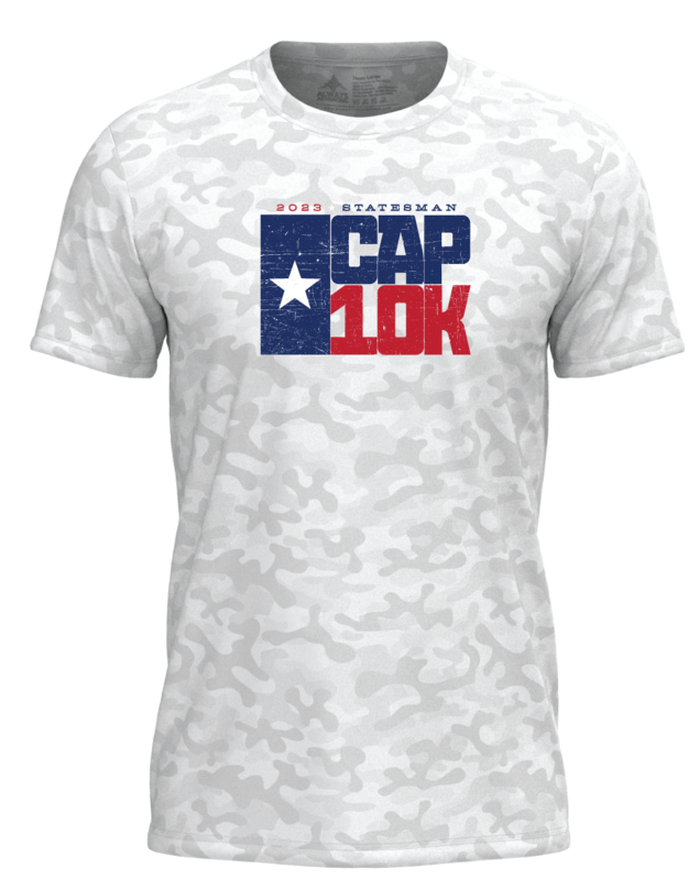 Cap10k distressed camo short sleeve tee