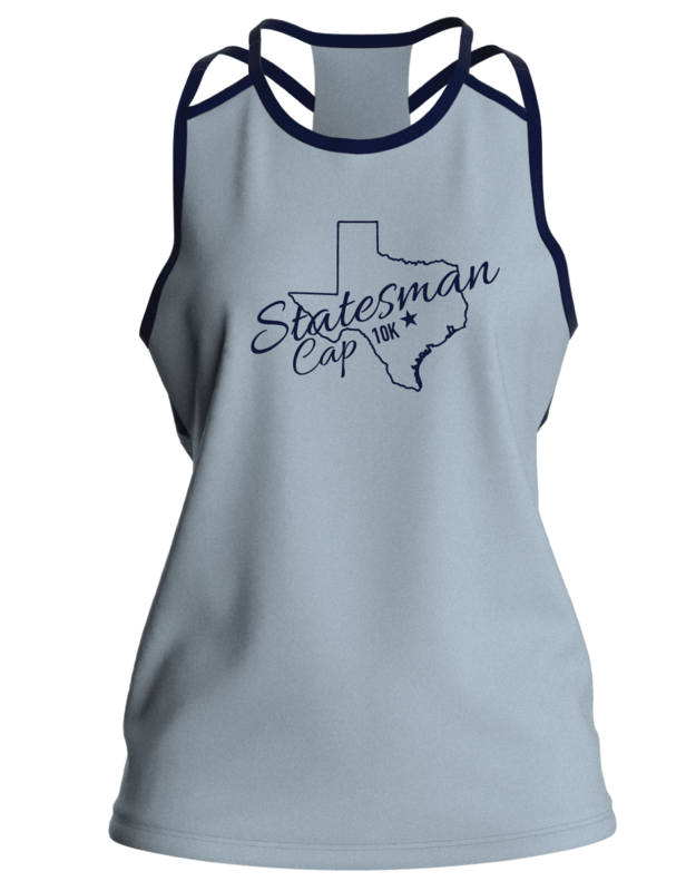 Cap10k women's grey-blue/navy strappy tank