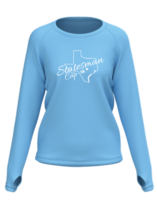 Cap10k Women's long sleeve tee with vented back