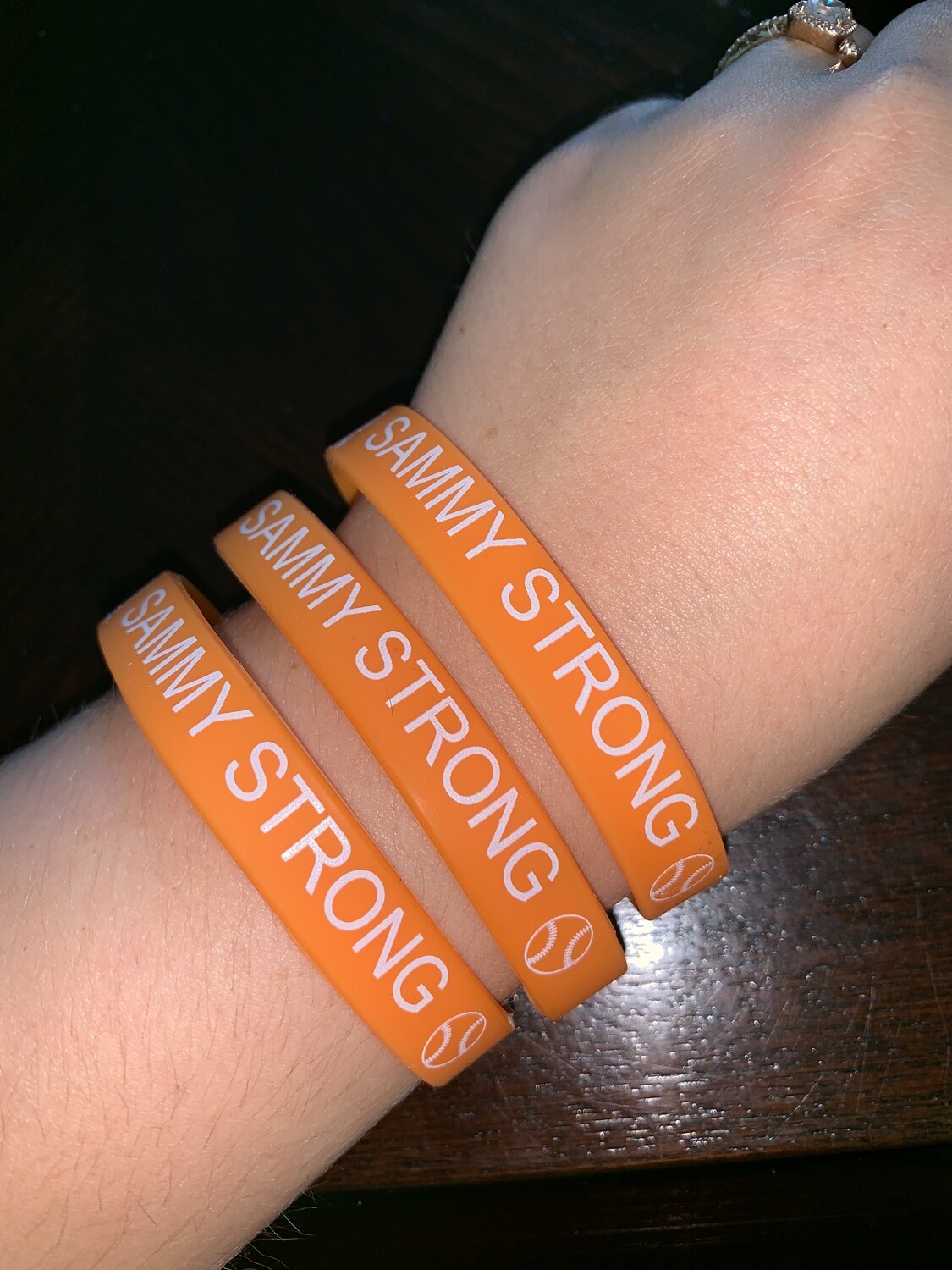 Sammy Strong Softball Silicon Bracelets  