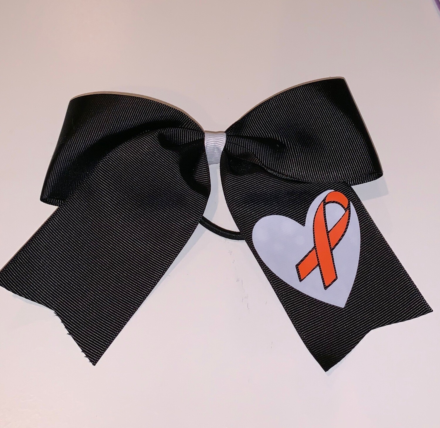 Leukemia hair bow