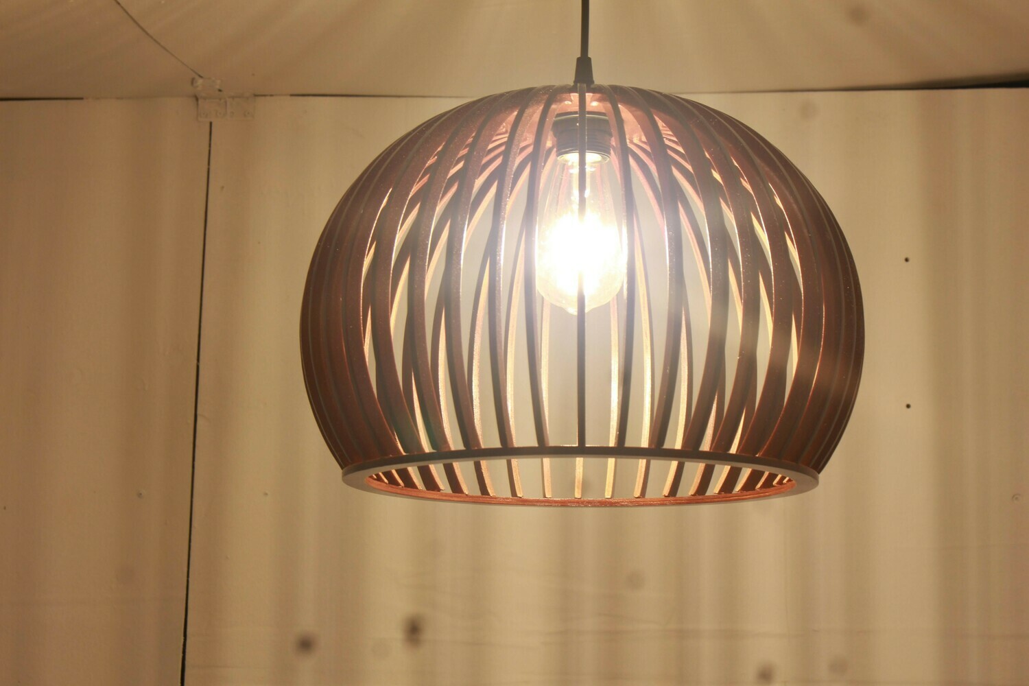 Wooden lamp shape