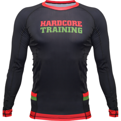 Рашгард с длинным рукавом Hardcore Training Red-Green Рашгард с длинным рукавом Hardcore Training Red-Green