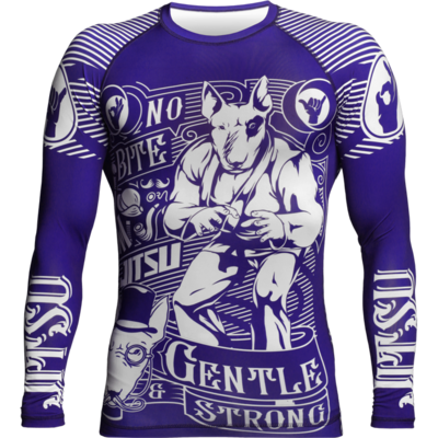 Рашгард с длинным рукавом Jitsu Gentle & Strong Navy Рашгард с длинным рукавом Jitsu Gentle & Strong Navy