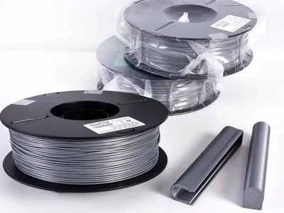PLA + Silver Filament 1k (2.2 lb) 1.75mm - 1 Spool