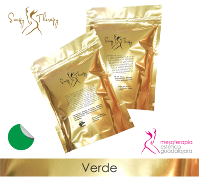 Mascarilla hidroplástica Verde 250 g Mayoreo