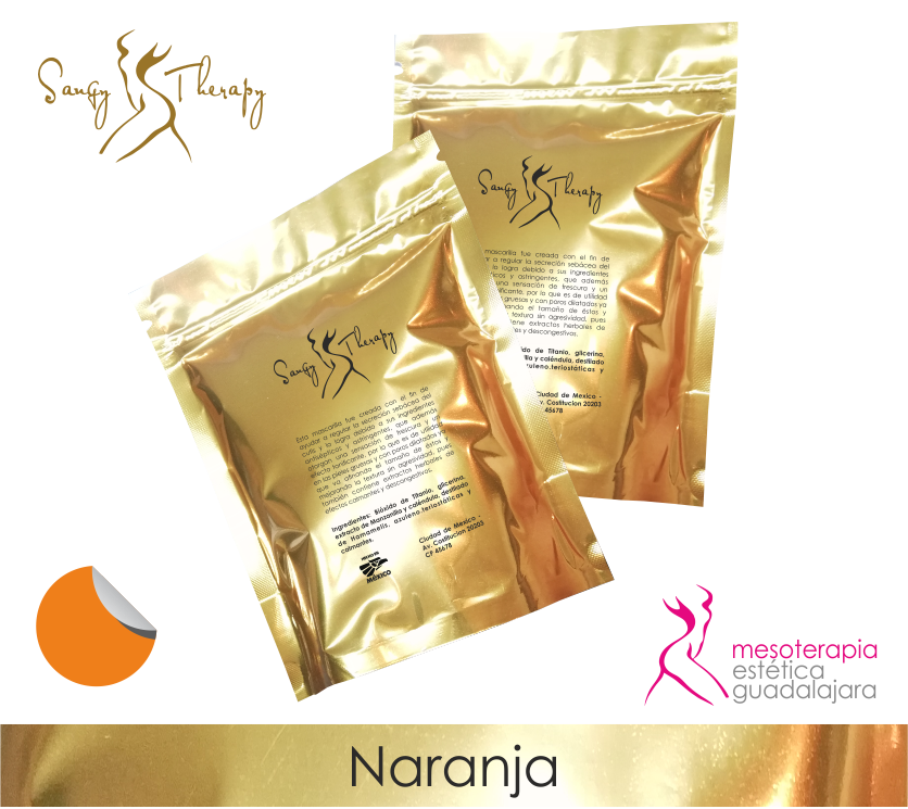 Mascarilla hidroplástica Naranja 250 g Mayoreo
