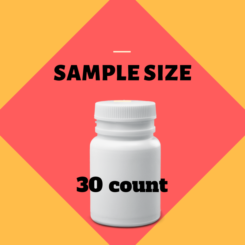 Sample quantity - 30 tabs