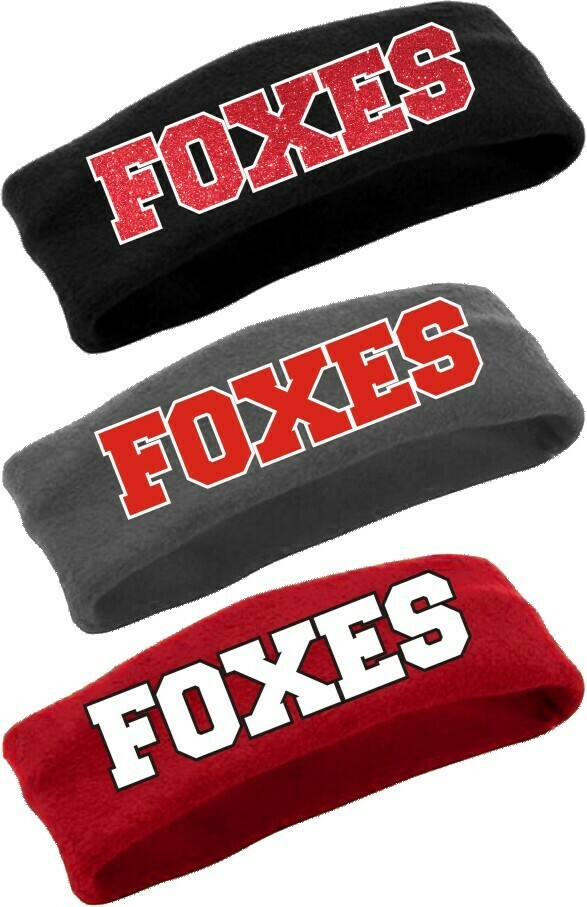 Foxes Glitter Embroidered Headband