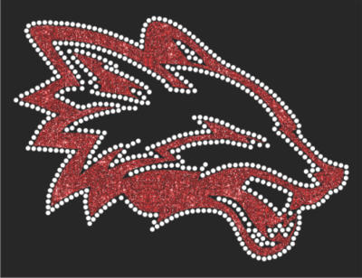 Fox Head Glitter Stone