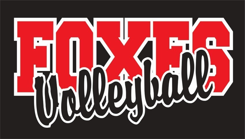 Foxes Volleyball Cursive