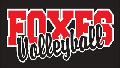 Foxes Volleyball Cursive