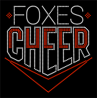 Foxes Cheer Chevron Stones