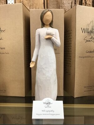 "With Sympathy" large Willow Tree Figure
