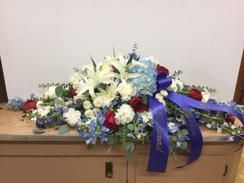 Distinguished Love Casket Spray- Item #WFEBT-5160