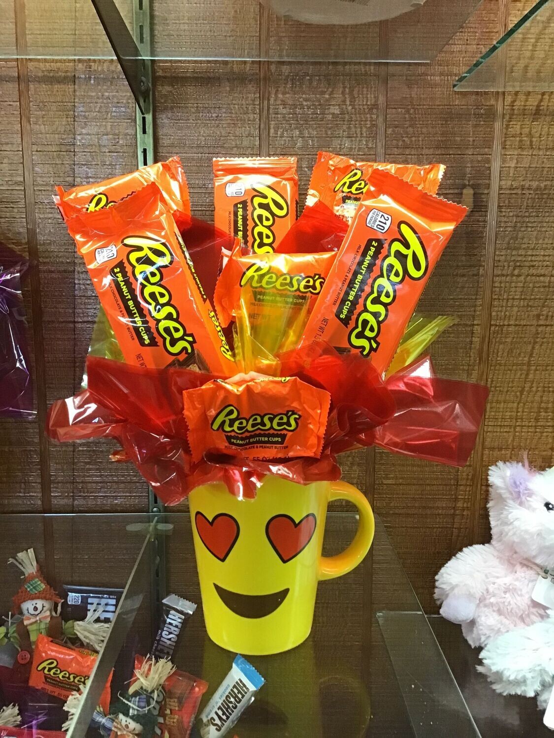 Candy in Smiley Mug Bouquet **CANDY MAY VARY**