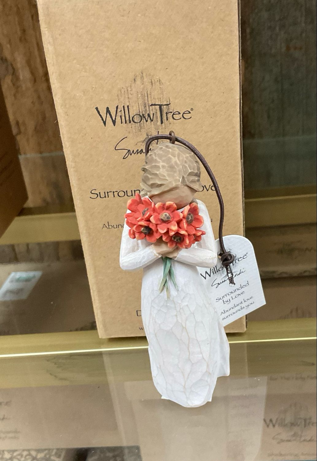 "Surrounded by Love" small Willow Tree Ornament **Sold As Add-on, Not By Itself**