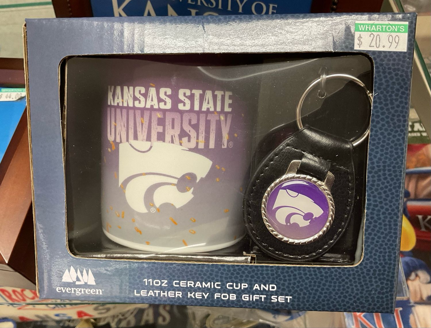 K-state Mug And Key Chain Gift Set **Sold as Add-On** Not Sold By Itself