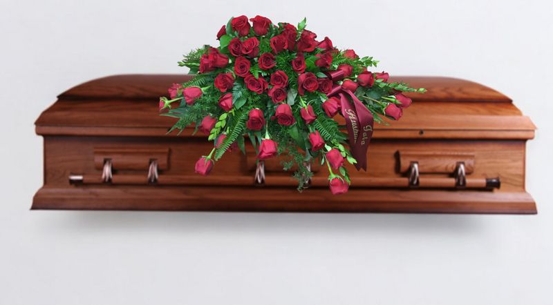 Peace And Prayers Casket Piece- Item #WFEBT-547