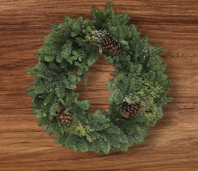 Limited Supply! Fresh Evergreen Wreaths SMALL-20 Limited Supply! Fresh Evergreen Wreaths SMALL-20" Item #WFEBT-201