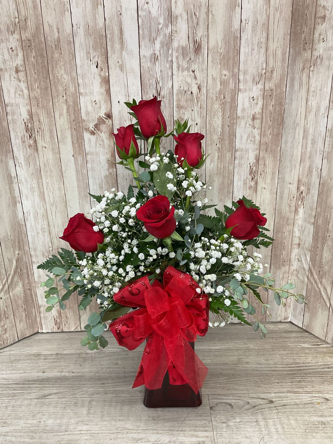 "You Complete Me" Fancy Half Dozen Vase WFEBT #4