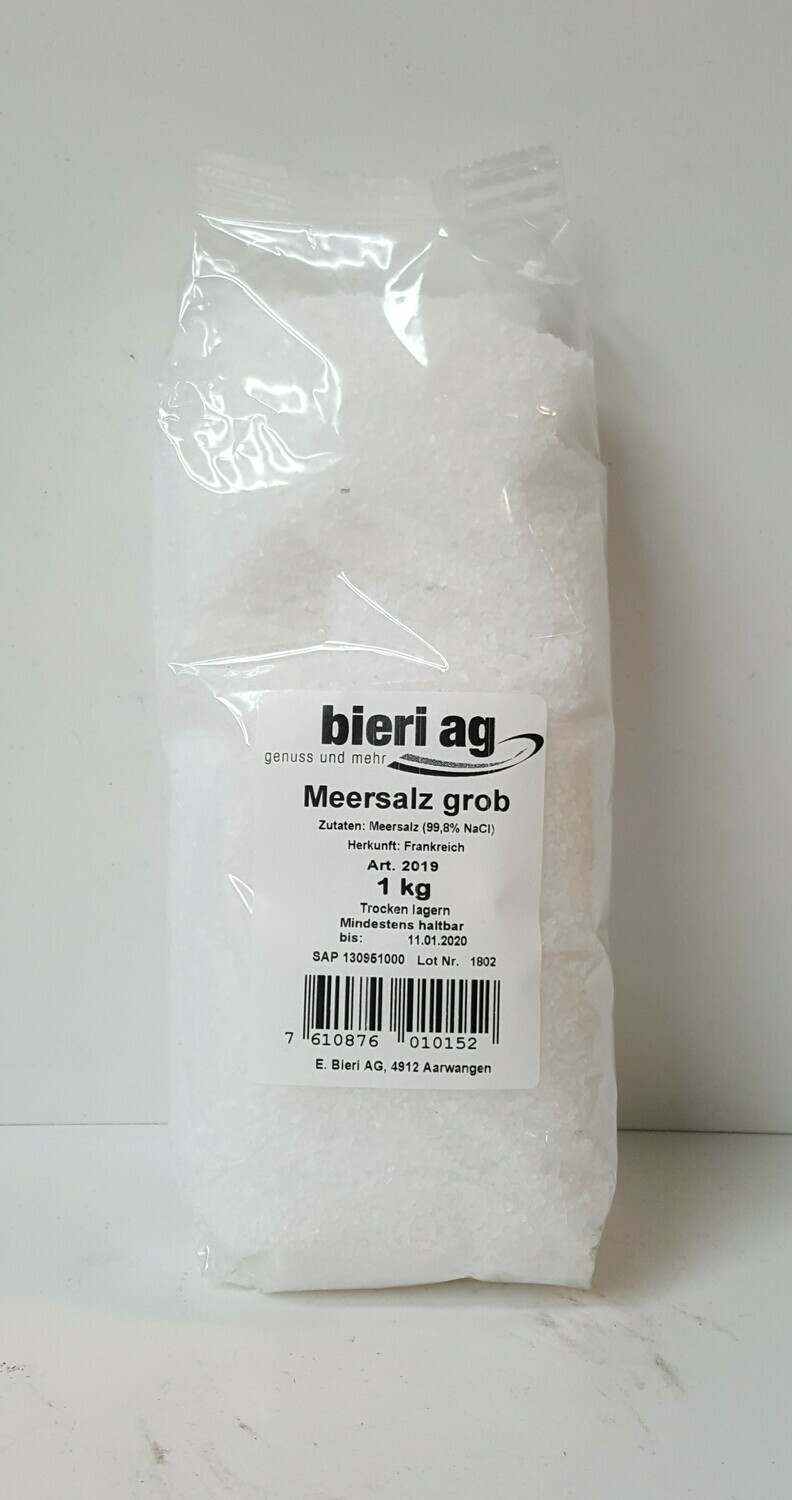 Meersalz Grob BIERI AG 1Kg