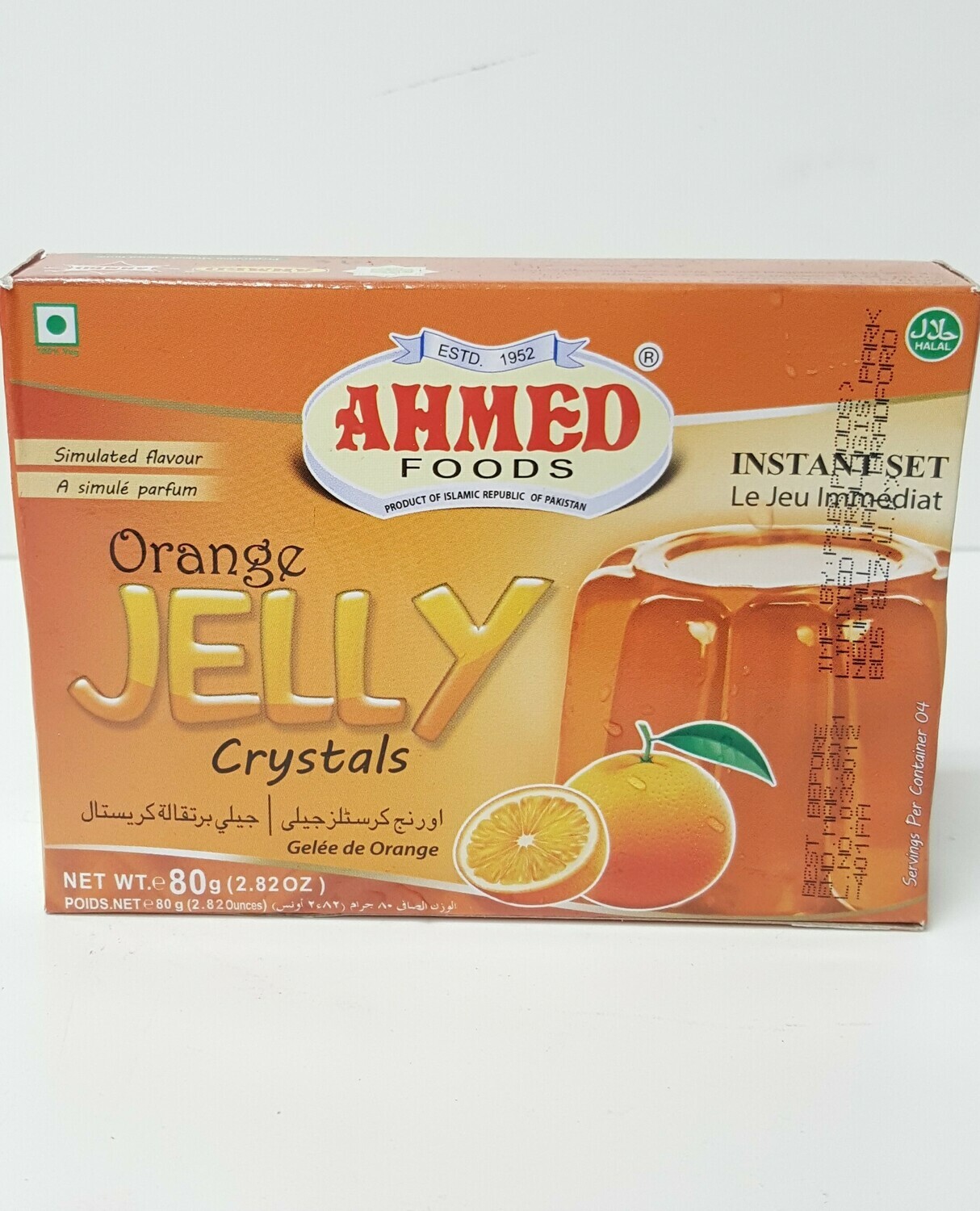 Orange Jelly Crystals AHMED 80 g