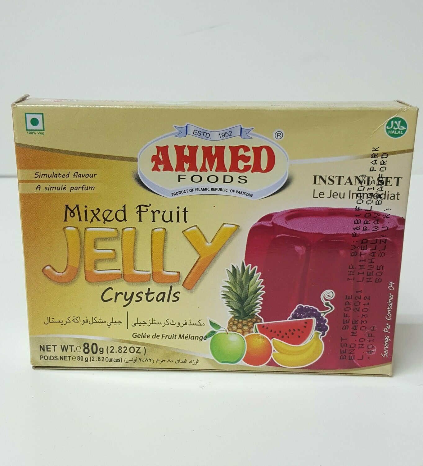 Mixed Fruit Jelly Crystals AHMED 80 g