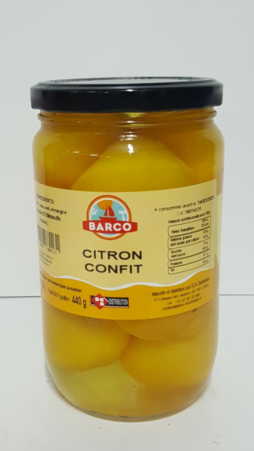 Citron Confit BARCO 440 g