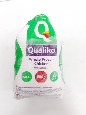 Whole Frozen Chicken QUALIKO 900 g