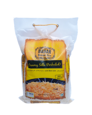 Creamy Sella Basmati Rice BAHAR 5 Kg
