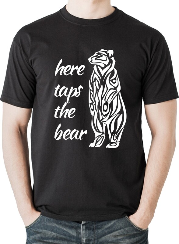 Here taps the bear - Herren T-Shirt