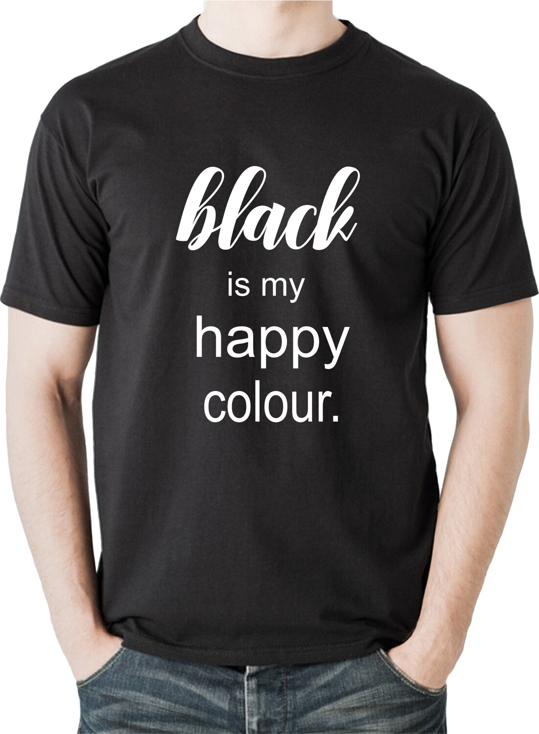 Black is my happy colour - Herren T-Shirt