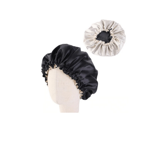 Bonnet satin noir