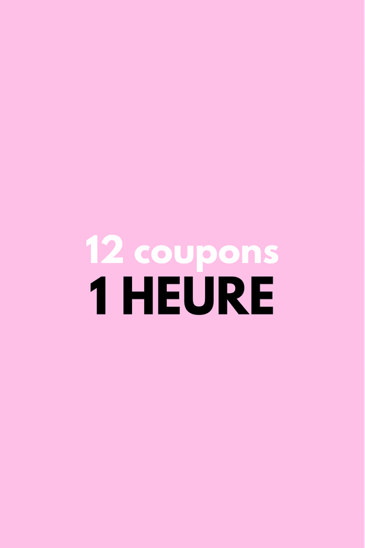 Carnet de 12 coupons de 1 heure