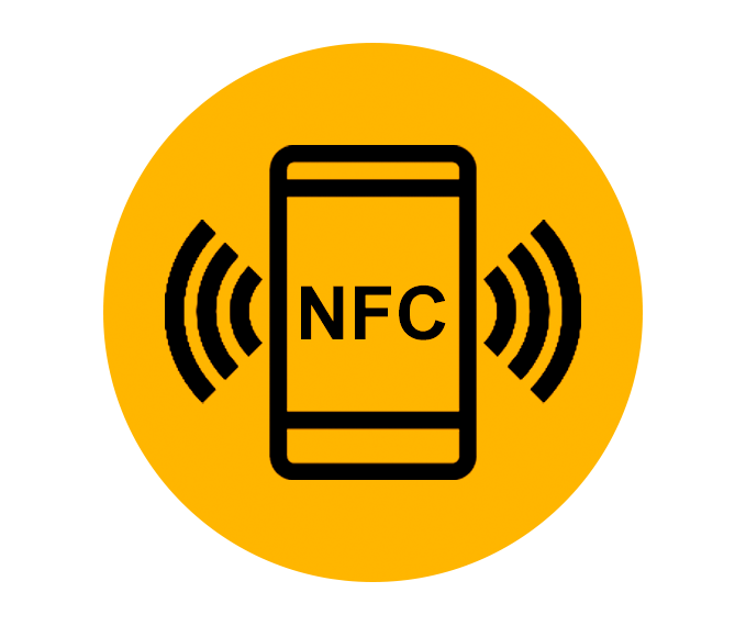 Microchip NFC 18mm amarillo