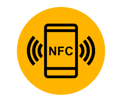 Microchip NFC 18mm amarillo