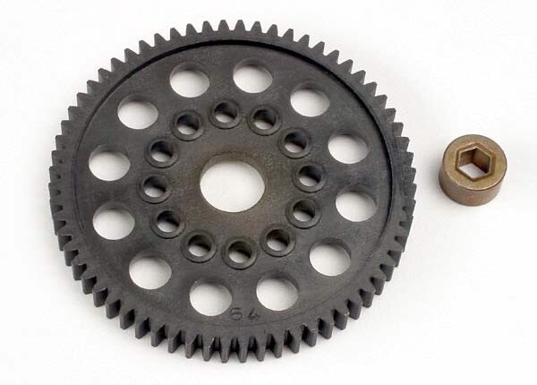 3164 - Spur gear (64-Tooth) (32-pitch) w/bushing