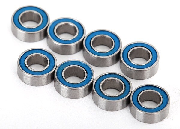 7019R - Ball bearings, blue rubber sealed (4x8x3mm) (8)