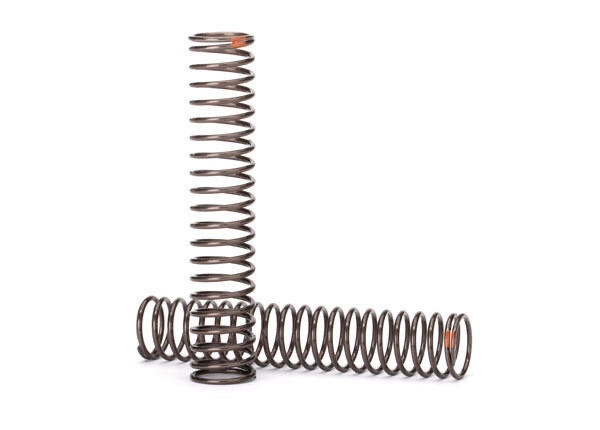8154 - Springs, shock, long (natural finish) (GTS) (0.39 rate, orange stripe) (for use with TRX-4® Long Arm Lift Kit)