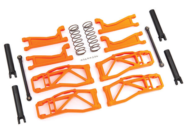 8995T - Suspension kit, WideMaxx™, orange (includes front & rear suspension arms, front toe links, outer half shafts (extended), rear shock springs)