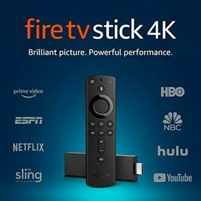 Programmed Fire TV Stick 4K with Alexa Voice Remote, streaming media player