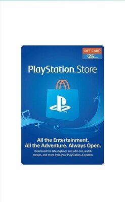 $25 USD PlayStation Store Gift Card [Digital Code]