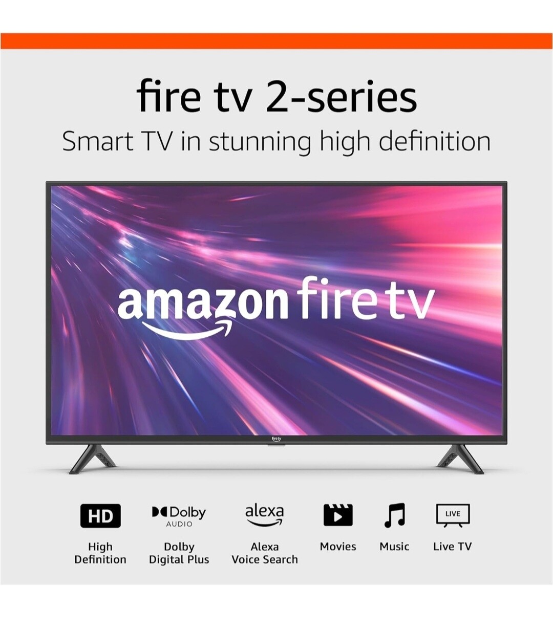 Amazon Fire TV 40&quot; 2-Series HD smart TV with Fire TV Alexa Voice Remote, stream live TV without cable
