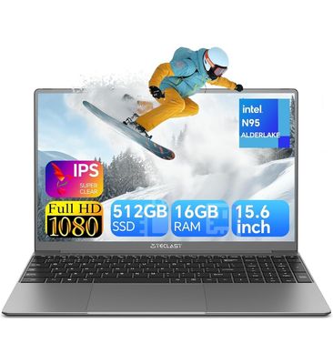 TECLAST Laptop, 16GB DDR5 512GB SSD, Intel N95 Processor, 15.6 Inch Webcam [2024] (New)