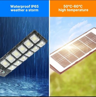 Solar-Powered Outdoor Street Light - 6500K 100000LM 200LED/504 LED, Motion Sensor, Dusk to Dawn Commercial Grade Parking Lot Lamp - Large (New)